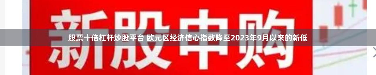 股票十倍杠杆炒股平台 欧元区经济信心指数降至2023年9月以来的新低